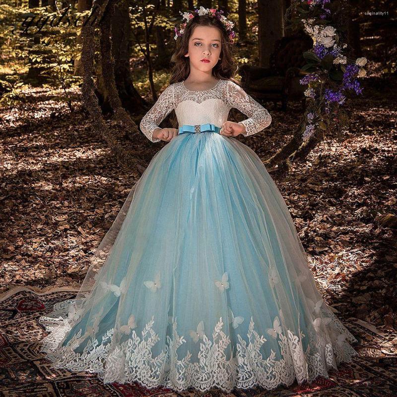Girl Dresses 2022 Blue Flower Long Sleeves Tulle Lace Butterflys Ball Gown Elegant O-Neck Vestidos De Novia Birthday Party, Custom made color
Girl Dresses 2022 Blue Flower Long Sleeves Tulle Lace Butterflys Ball Gown Elegant O-Neck Vestidos De Novia Birthday Party, Custom made color