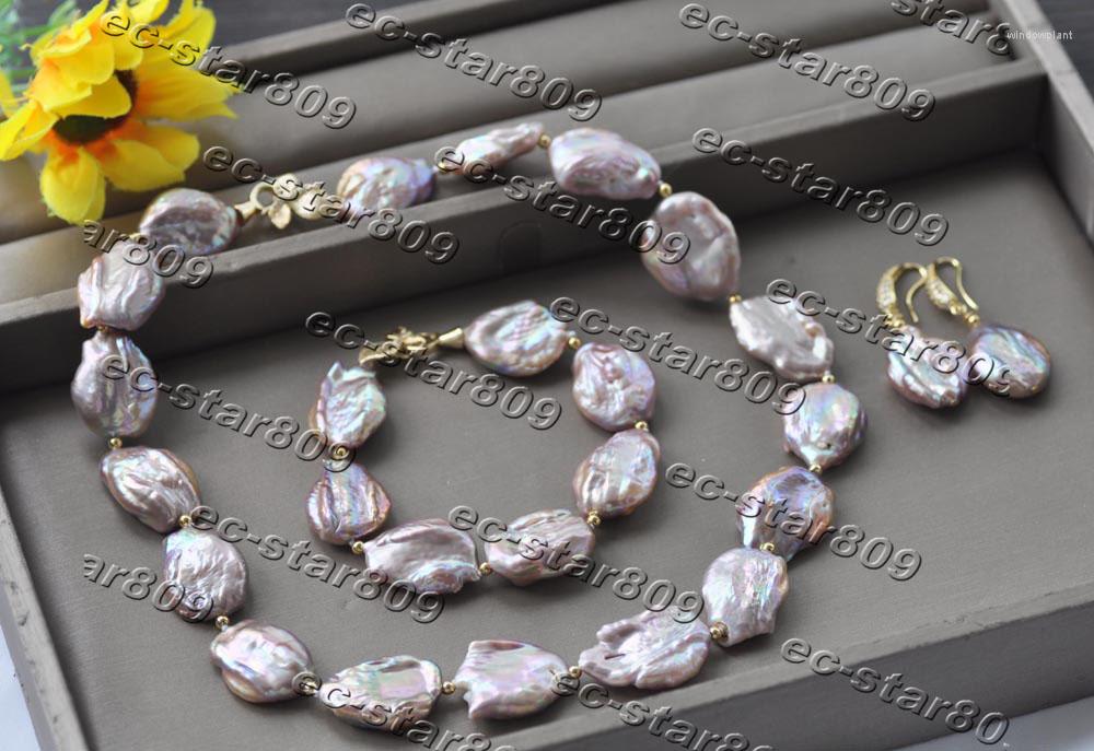 Pendant Necklaces Z11337 SET 22mm Lavender Coin Keshi Pearl Necklace Bracelet Earring CZ Women Fashion Jewelry
Pendant Necklaces Z11337 SET 22mm Lavender Coin Keshi Pearl Necklace Bracelet Earring CZ Women Fashion Jewelry