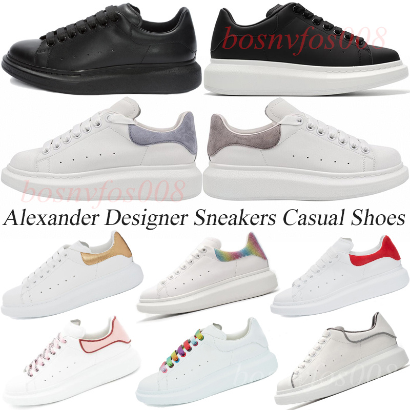 Designers Casual Shoes Trainers Women Flats Platform Sneakers Luxury Womens Mens mcqueens alexander Black White Sole Light Gold Rainbow Shock Pink Rose Gold, White dream blue 35-44
Designers Casual Shoes Trainers Women Flats Platform Sneakers Luxury Womens Mens mcqueens alexander Black White Sole Light Gold Rainbow Shock Pink Rose Gold, White dream blue 35-44