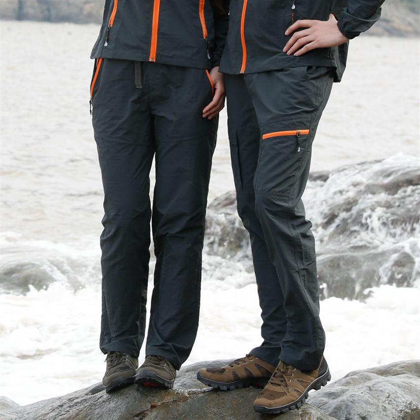 Summer Outdoor Sports Quick Dry Men Camping Fishing Trekking Hiking Pants Women Breathable Removable Waterproof Pant C19041201254F