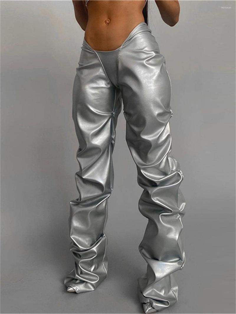 Women' Pants Shiny Leather Hipster Techwear Alt Faux PU Trousers Mom Irregular V Shape Folds Female Skinny Goth Cyber Y2k Clothes, Sr
Women' Pants Shiny Leather Hipster Techwear Alt Faux PU Trousers Mom Irregular V Shape Folds Female Skinny Goth Cyber Y2k Clothes, Sr