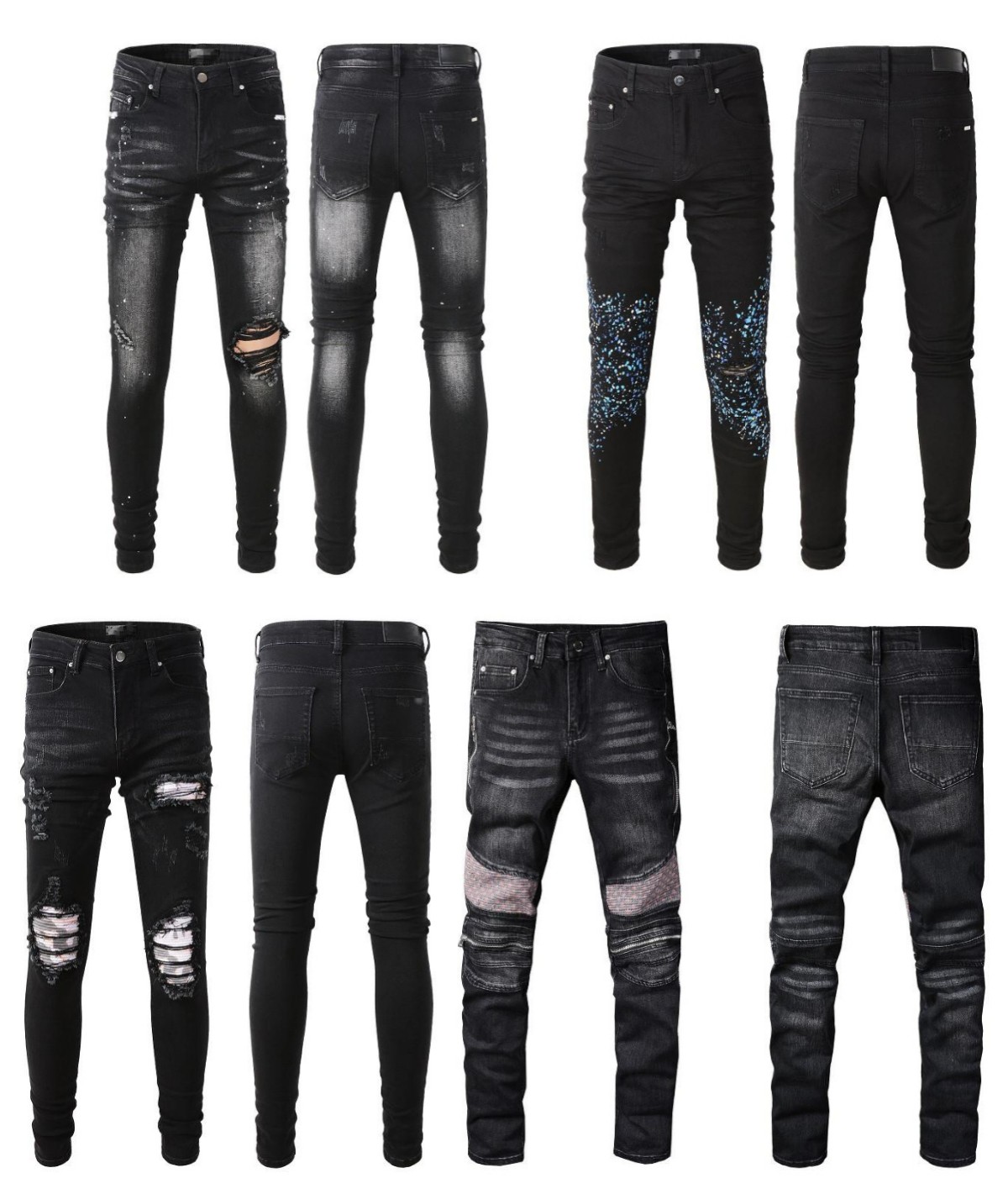 New jean Mens black jeans Designer Jeans Distressed Ripped Biker Slim Fit Motorcycle Denim For Washed Hiphop Trousers Streetwear Panelled Cool Guy Holes Size 28-40, 18
New jean Mens black jeans Designer Jeans Distressed Ripped Biker Slim Fit Motorcycle Denim For Washed Hiphop Trousers Streetwear Panelled Cool Guy Holes Size 28-40, 18