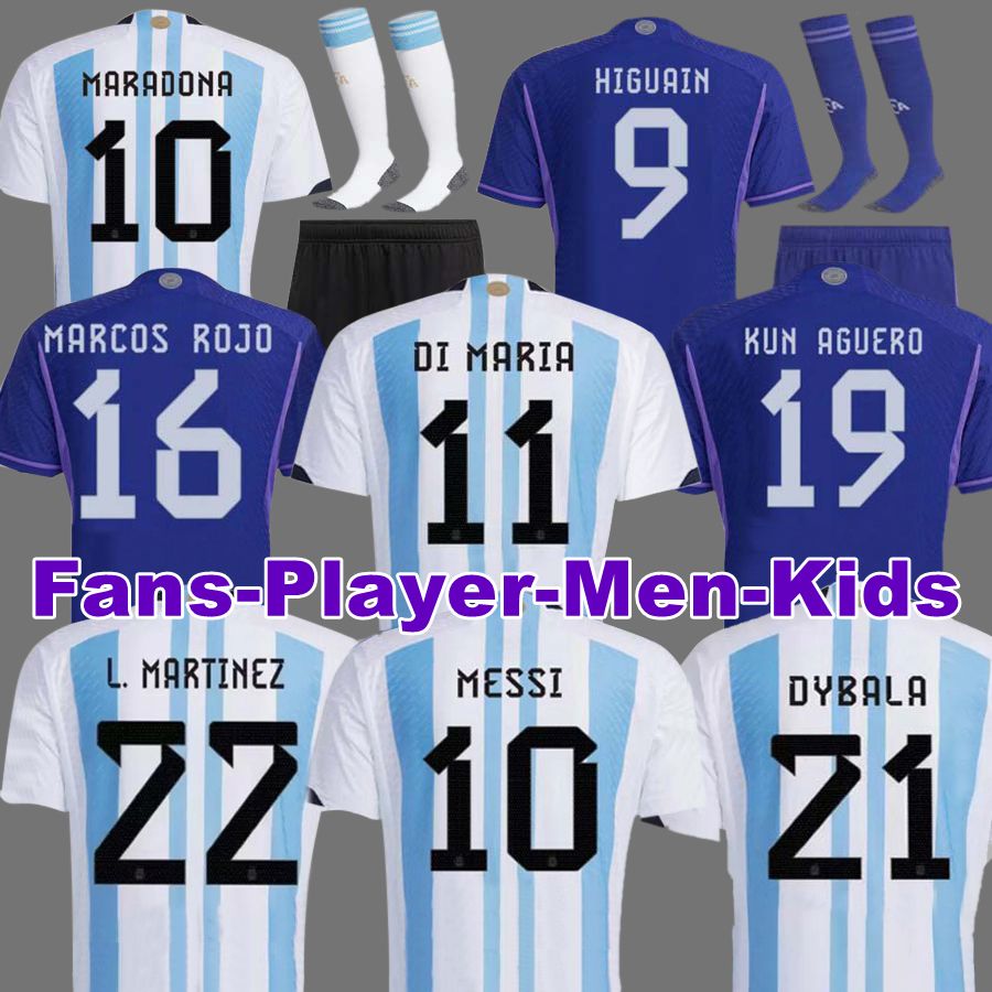 2022 Argentina soccer Jerseys DI MARIA DYBALA LO CELSO MARADONA DE PAUL football shirt Fans Player Version 22 23 Men Women Kids kit uniforms, 11 player
2022 Argentina soccer Jerseys DI MARIA DYBALA LO CELSO MARADONA DE PAUL football shirt Fans Player Version 22 23 Men Women Kids kit uniforms, 11 player
