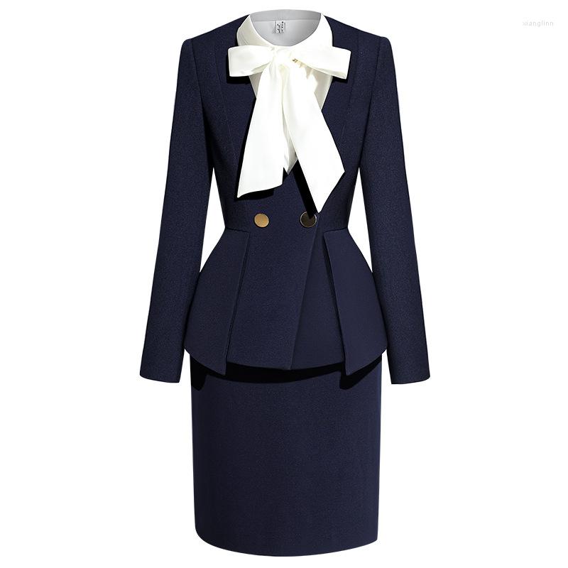 Two Piece Dress Women Suit Work Business Formal Uniform Blazer Clothes Outwear Pleated Skirt
Two Piece Dress Women Suit Work Business Formal Uniform Blazer Clothes Outwear Pleated Skirt