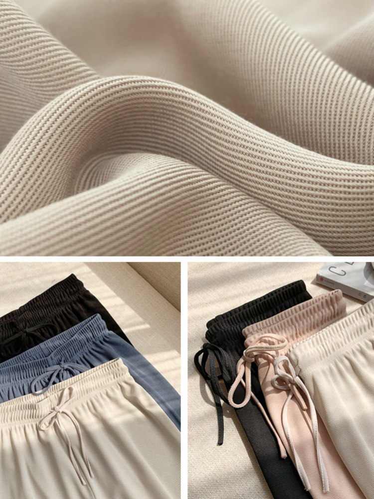 Women's Pants Capris Soft Comfort High Waist Casual Summer Slacks Ice Silk Ankle-Length Long Trousers Female 221109