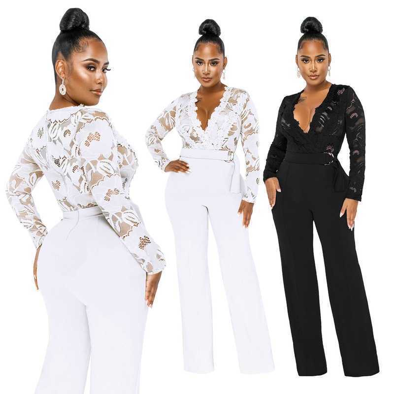 Women Clothes Jumpsuit New Fashion Sexy Casual Leggings Slim Fitting V-neck Lace Hollow Out Black Jumpsuits Ladies Bodysuit -2XL, 2754 white
Women Clothes Jumpsuit New Fashion Sexy Casual Leggings Slim Fitting V-neck Lace Hollow Out Black Jumpsuits Ladies Bodysuit -2XL, 2754 white