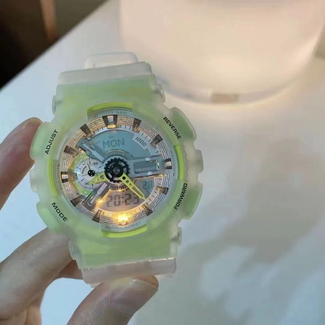 Iced Out Watch Digital sports quartz men's Watch LED automatic hand light World Time Waterproof full feature Clear Green oak series
Iced Out Watch Digital sports quartz men's Watch LED automatic hand light World Time Waterproof full feature Clear Green oak series