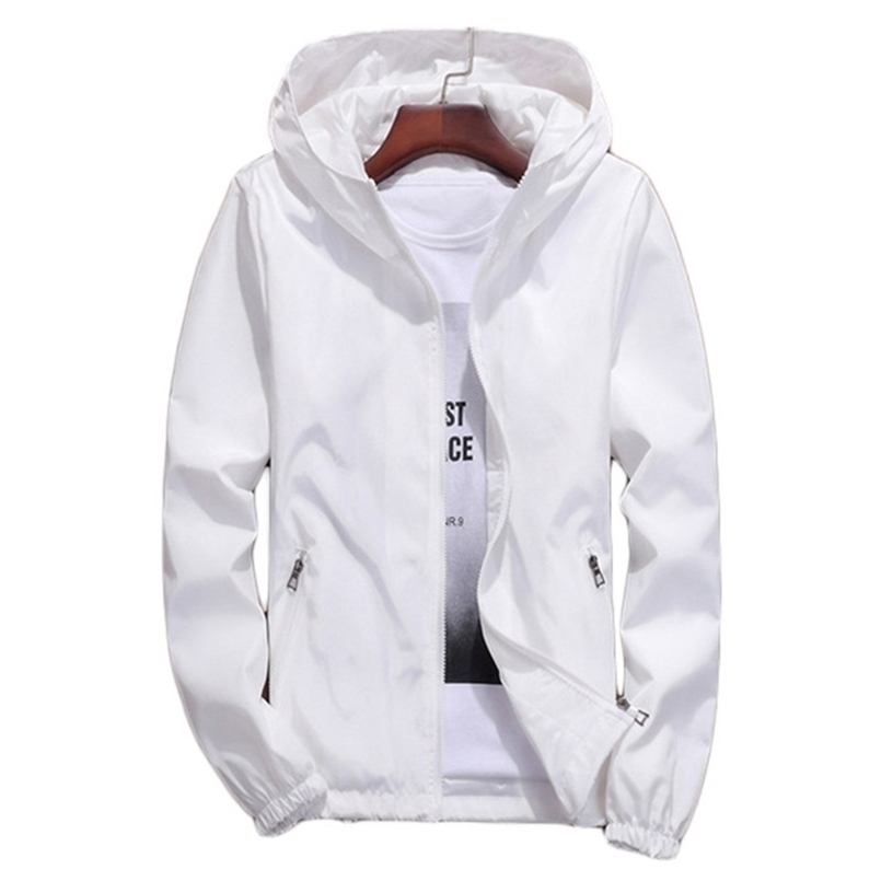 Women's Jackets Jacket Women White S-7XL Loose Men Couple Thin Hooded Coat Spring Autumn Gray Blue Red Waterproof Cargo Clothing LD1303 221109