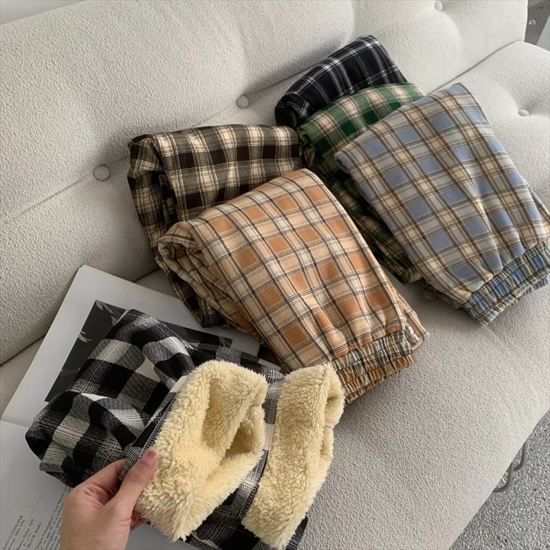 Women's Pants Womens Winter Thicker Harajuku Plaid Sweatpants Korean Fashion Trousers Women Clothing Casual Students, Yellow
Women's Pants Womens Winter Thicker Harajuku Plaid Sweatpants Korean Fashion Trousers Women Clothing Casual Students, Yellow