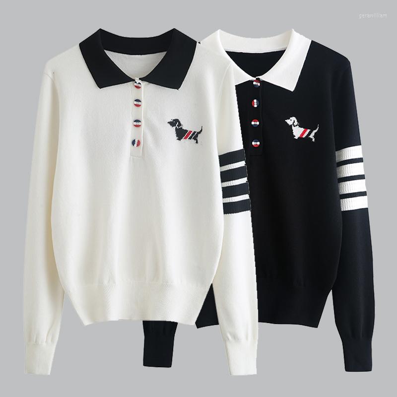 Women's Sweaters Y2k Clothes Tops Korea Fashion T Shirts 2022 Summer Graphic Womens Cothing Kawaii Knit For Harajuku Long Sleeves, Black
