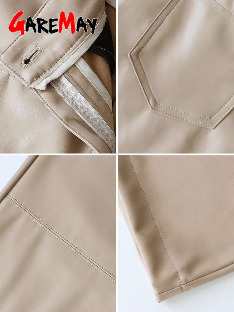 Women's Pants Capris Autumn Winter Leather Trousers Green Loose Oversized High Waist Black Straight Wide Pu Faux for Women 221109