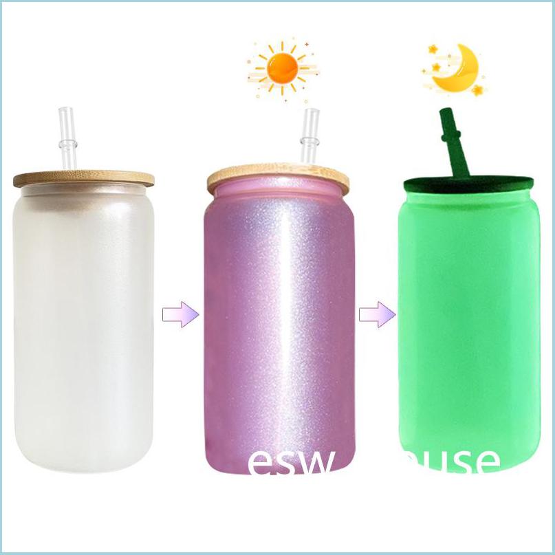 Tumblers 16Oz Uv Change Color Glow In Dark Sublimation Glass Tumblers Blank Cola Beer Cans Drinking Cups Drop Delivery Home Garden K Dhukx, Multi-color
Tumblers 16Oz Uv Change Color Glow In Dark Sublimation Glass Tumblers Blank Cola Beer Cans Drinking Cups Drop Delivery Home Garden K Dhukx, Multi-color