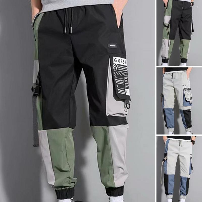 Men's Pants Great Jogger Trousers Color Matching Breathable Material Letter Print Stretchy Waist Ankle-banded Men Cargo, Black
Men's Pants Great Jogger Trousers Color Matching Breathable Material Letter Print Stretchy Waist Ankle-banded Men Cargo, Black