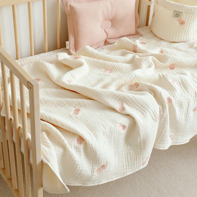 Blankets MILANCEL Baby Blanket Six Layers Of Gauze Cotton Summer Thin Quilt, Bunny tulip
Blankets MILANCEL Baby Blanket Six Layers Of Gauze Cotton Summer Thin Quilt, Bunny tulip