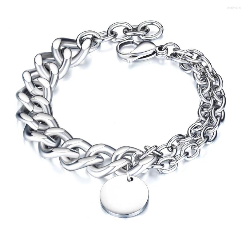 Charm Bracelets Hip Hop Round Pendant Asymmetric For Men 2022 Punk Stainless Steel Minimalist Accessories Jewelry Gifts Pulsera Hombre
Charm Bracelets Hip Hop Round Pendant Asymmetric For Men 2022 Punk Stainless Steel Minimalist Accessories Jewelry Gifts Pulsera Hombre