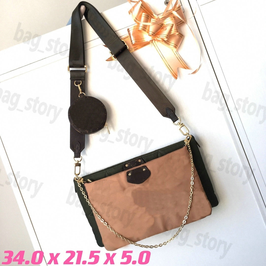 3 In 1 Bag Maxi Multi Pochetter Handbag Patchwork Flap Messenger Chains Bags Ecnoyl Printing Monograms Pillow Capsule Crossbody Shoulderbag Mini Coin Wallet
3 In 1 Bag Maxi Multi Pochetter Handbag Patchwork Flap Messenger Chains Bags Ecnoyl Printing Monograms Pillow Capsule Crossbody Shoulderbag Mini Coin Wallet