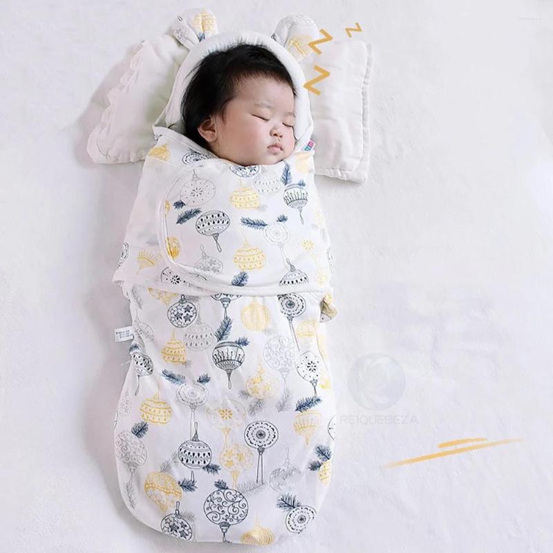 Blankets Baby Cocoon Swaddling Wraps 0-6 Months Born Sleeping Bag Cute Bear Ears Kids' Head Neck Protector Design Diaper
Blankets Baby Cocoon Swaddling Wraps 0-6 Months Born Sleeping Bag Cute Bear Ears Kids' Head Neck Protector Design Diaper