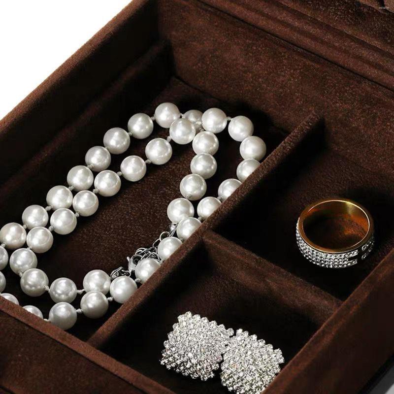 Jewelry Pouches 2 Layers Wooden Box For Women Men Showcase 5 Hooks Portable Organizer Studs Trinkets Storage Jewellery Gift
Jewelry Pouches 2 Layers Wooden Box For Women Men Showcase 5 Hooks Portable Organizer Studs Trinkets Storage Jewellery Gift