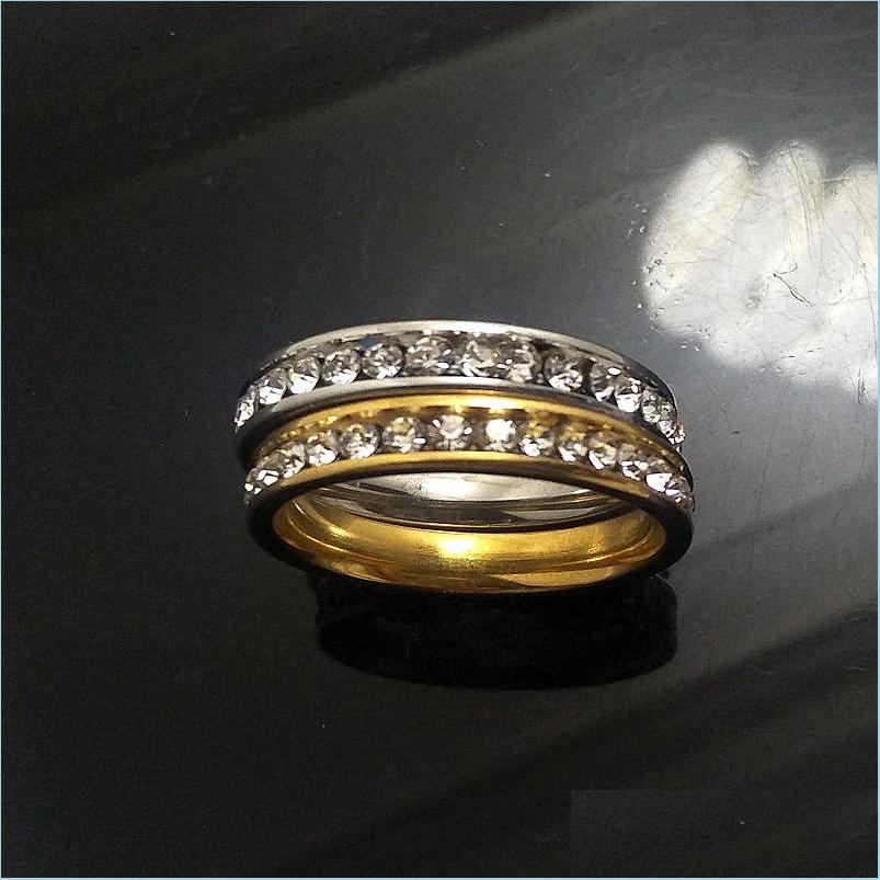 Band Rings Wholesale 30 Pcs Zircon From The Round Ring Comfort Fit Stainless Steel Rings Fashion Band Jewelry For Man Women Drop Deli Dh0Yu
Band Rings Wholesale 30 Pcs Zircon From The Round Ring Comfort Fit Stainless Steel Rings Fashion Band Jewelry For Man Women Drop Deli Dh0Yu