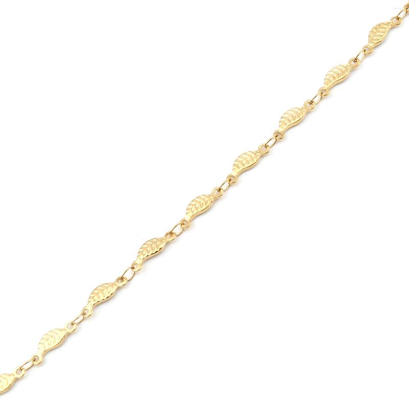 Anklets Gold Color Anklet 304 Stainless Steel Charm Pendant Bracelets Jewelry Gifts For Women Leaf Heart 23cm Long 1 Piece
Anklets Gold Color Anklet 304 Stainless Steel Charm Pendant Bracelets Jewelry Gifts For Women Leaf Heart 23cm Long 1 Piece