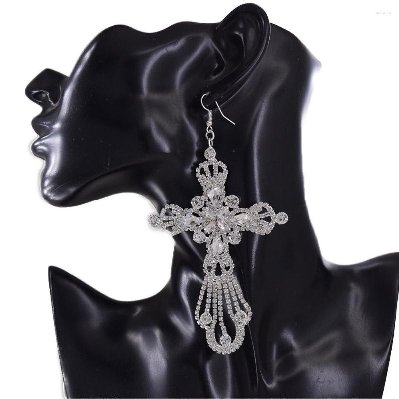 Dangle Earrings CUIER 12cm Big Cross Pendant Women Sparkly Crystal Earring Jewelry Black Rhinestones Accessories
Dangle Earrings CUIER 12cm Big Cross Pendant Women Sparkly Crystal Earring Jewelry Black Rhinestones Accessories