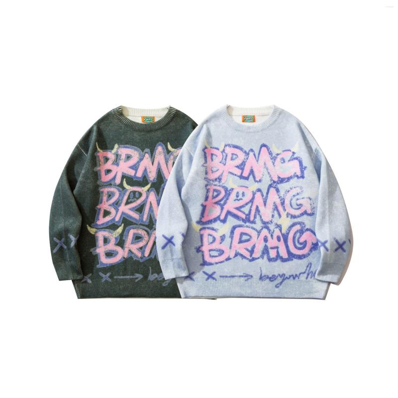 Men's Sweaters High Street Autumn Winter Couple Digital Printed Mottled Letter Pullover Men And Women Lovers Retro Knitted Sweater Top, Light blue
Men's Sweaters High Street Autumn Winter Couple Digital Printed Mottled Letter Pullover Men And Women Lovers Retro Knitted Sweater Top, Light blue
