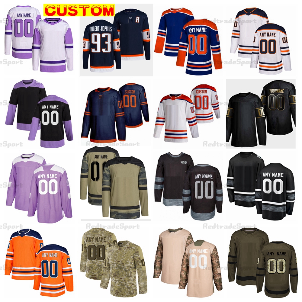 Custom 2023 Reverse Retro Hockey Jerseys McDavid Draisaitl Kane Campbell Camo Fights Cancer Gretzky Messier Nurse Hyman Foegele Ryan McLeod Skinner Nugent-Hopkins, Camo 2022
Custom 2023 Reverse Retro Hockey Jerseys McDavid Draisaitl Kane Campbell Camo Fights Cancer Gretzky Messier Nurse Hyman Foegele Ryan McLeod Skinner Nugent-Hopkins, Camo 2022