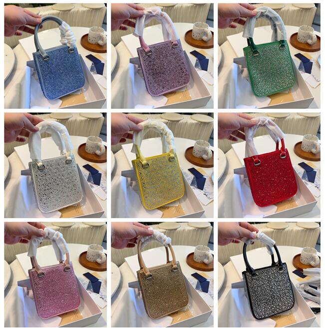 TZ Full diamond handbag Luxury Designer Bags Women mini size Totes Fashion shiny shopping bags Party dinner bag 9 colors iridescent, Red
TZ Full diamond handbag Luxury Designer Bags Women mini size Totes Fashion shiny shopping bags Party dinner bag 9 colors iridescent, Red