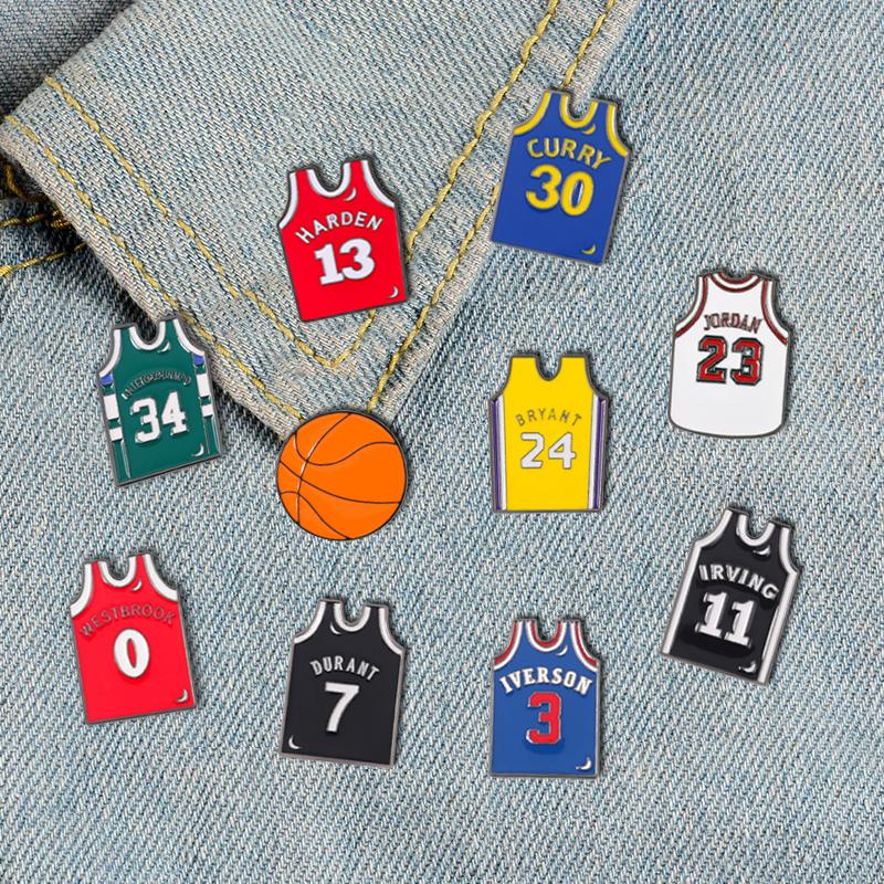 Brooches Creative Fashion Basketball Jersey Shape Brooch Unisex Sports Enamel Pin Sportswear Ball Bag Jacket Badge Jewelry Accessories
Brooches Creative Fashion Basketball Jersey Shape Brooch Unisex Sports Enamel Pin Sportswear Ball Bag Jacket Badge Jewelry Accessories