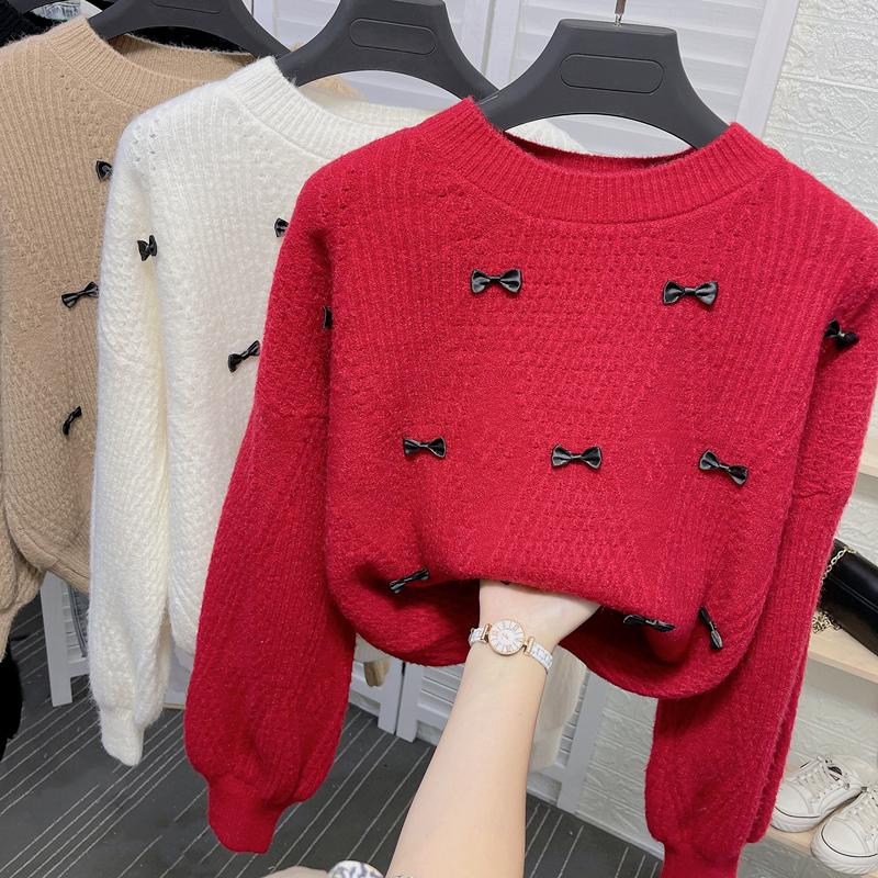 Women's Sweaters Butterfly Loose Sweater Women Winter Korean Fashion Pullover Woman O Neck Long Lantern Sleeve Knitwear Knitting Top Drop, Green
Women's Sweaters Butterfly Loose Sweater Women Winter Korean Fashion Pullover Woman O Neck Long Lantern Sleeve Knitwear Knitting Top Drop, Green