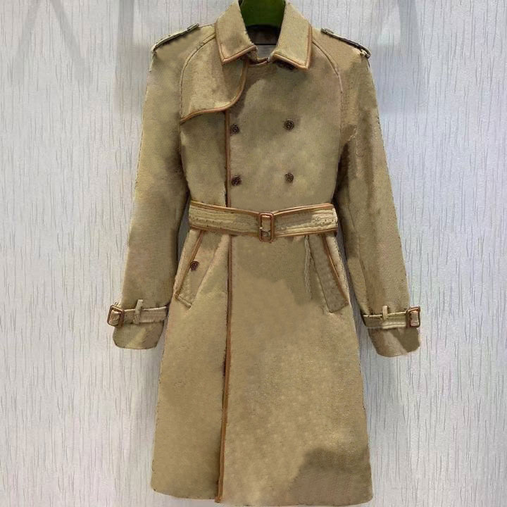 Women' Trench Coats Double G outwear Overcoat Autumn designer windbreaker body letter printing jacket Loose belt coat female Trenchs coat
Women' Trench Coats Double G outwear Overcoat Autumn designer windbreaker body letter printing jacket Loose belt coat female Trenchs coat