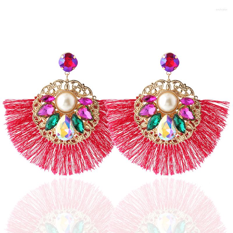 Stud Earrings NeefuWofu Tassel Exaggeration Earring Pearl Bincos Color Retro Glass Copper Large For Women Fine Jewelry Wholesale
Stud Earrings NeefuWofu Tassel Exaggeration Earring Pearl Bincos Color Retro Glass Copper Large For Women Fine Jewelry Wholesale