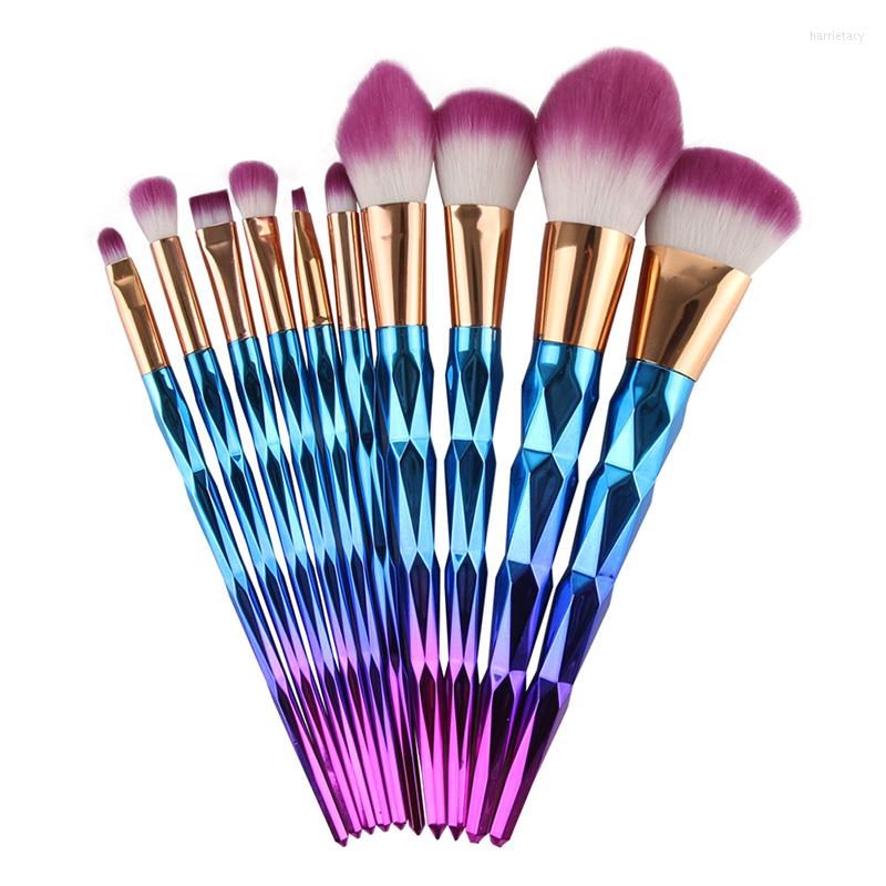Makeup Brushes 10Pcs/set Diamond Blue Gradient Powder Eyeshadow Blush Foundation Eyebrow Lip Make Up Cosmetic Brush Tool
Makeup Brushes 10Pcs/set Diamond Blue Gradient Powder Eyeshadow Blush Foundation Eyebrow Lip Make Up Cosmetic Brush Tool