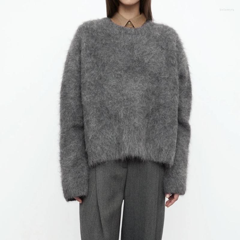 Women's Sweaters Women Alpaca Fluffy Sweater Round Neck Long Sleeve Solid Color Female Simple Knit Jumper, Beige
Women's Sweaters Women Alpaca Fluffy Sweater Round Neck Long Sleeve Solid Color Female Simple Knit Jumper, Beige