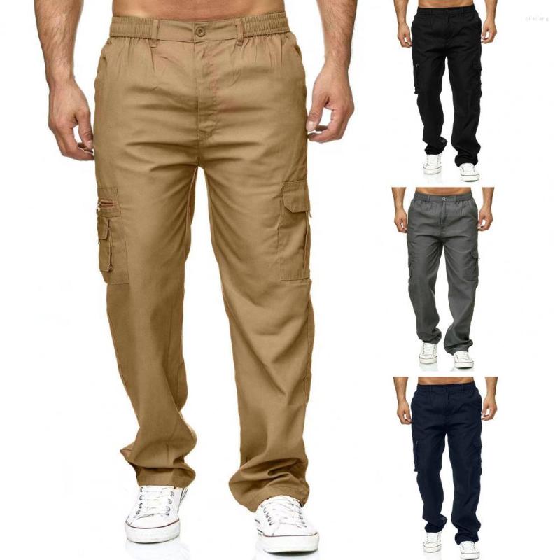 Men's Pants Men Casual Cargo Elastic Waist Long Loose Fit Workwear Straight Trousers Solid Color Pockets, Black
Men's Pants Men Casual Cargo Elastic Waist Long Loose Fit Workwear Straight Trousers Solid Color Pockets, Black