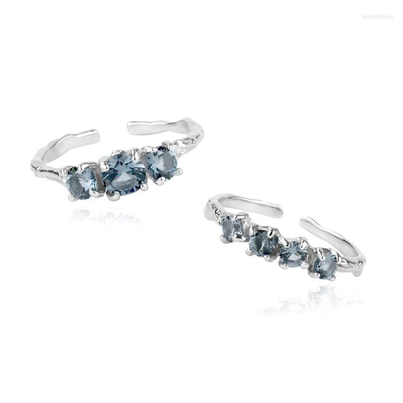 Wedding Rings Blue Zircon Ring Overlay Open Slim Fashion Personality Sweet Cool Korean Premium Jewelry For Women 2022
Wedding Rings Blue Zircon Ring Overlay Open Slim Fashion Personality Sweet Cool Korean Premium Jewelry For Women 2022