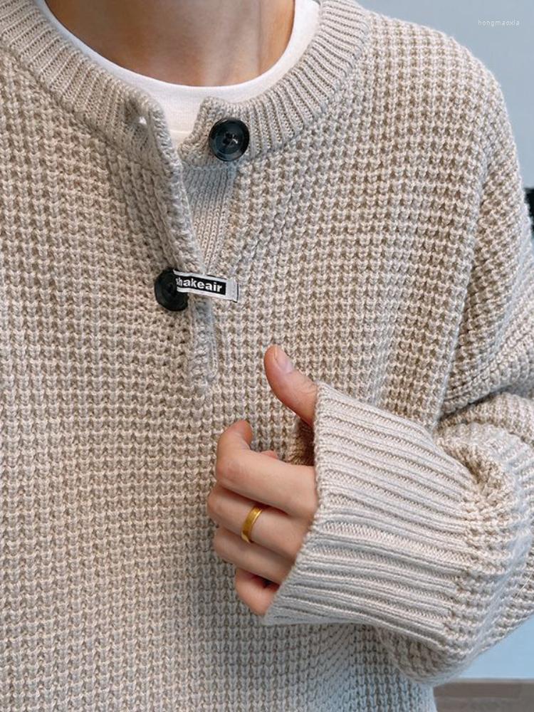 Men's Sweaters Autumn Winter Grunge Pullover Vintage Solid O-neck Long Sleeve Top Oversize Corn Grain Knit Sweater Men Harajuku Streetwear, Beige
Men's Sweaters Autumn Winter Grunge Pullover Vintage Solid O-neck Long Sleeve Top Oversize Corn Grain Knit Sweater Men Harajuku Streetwear, Beige