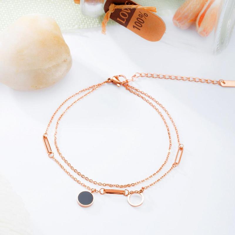 Anklets JHSL Trendy Women With Round Charm Rose Gold Color Stainless Steel Fashion Foot Jewelry Ankle Bracelets Gift
Anklets JHSL Trendy Women With Round Charm Rose Gold Color Stainless Steel Fashion Foot Jewelry Ankle Bracelets Gift