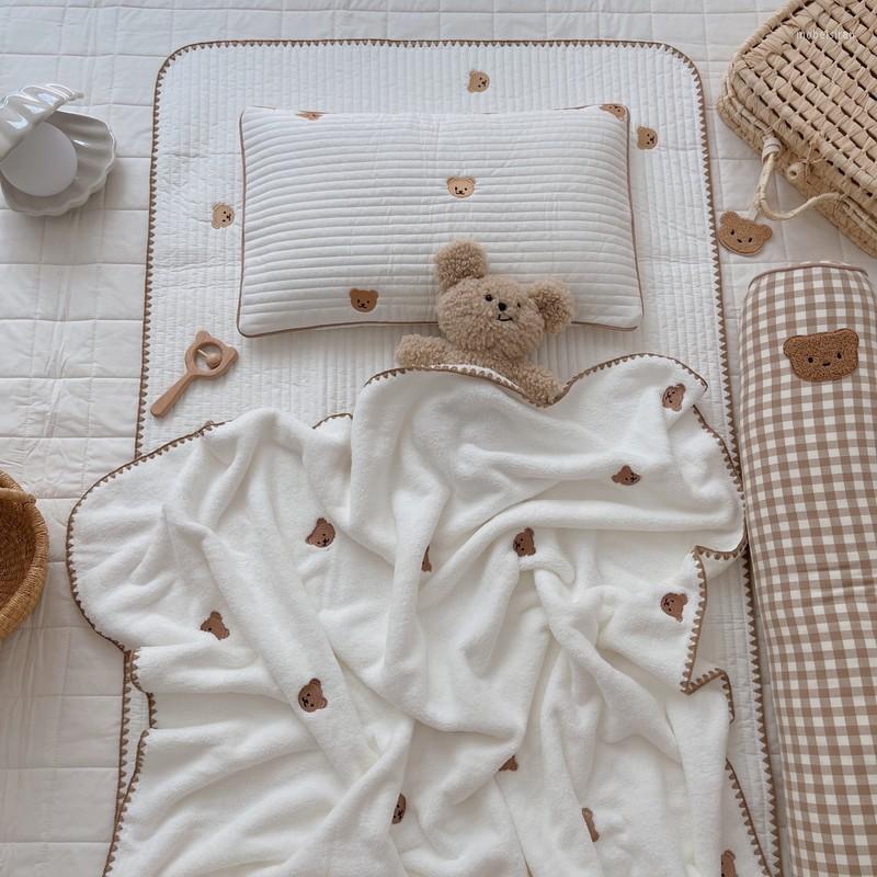 Blankets Embroidered Teddy Bear Super Soft Furry Blanket Winter Lovely Baby Swaddle Born Wrap Crib Receiving, White
Blankets Embroidered Teddy Bear Super Soft Furry Blanket Winter Lovely Baby Swaddle Born Wrap Crib Receiving, White