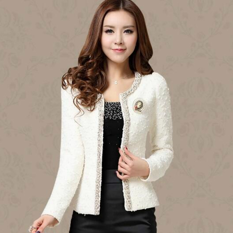 Women's Jackets Clothes Winter White Coat Long Sleeve s And Coats A624 221109