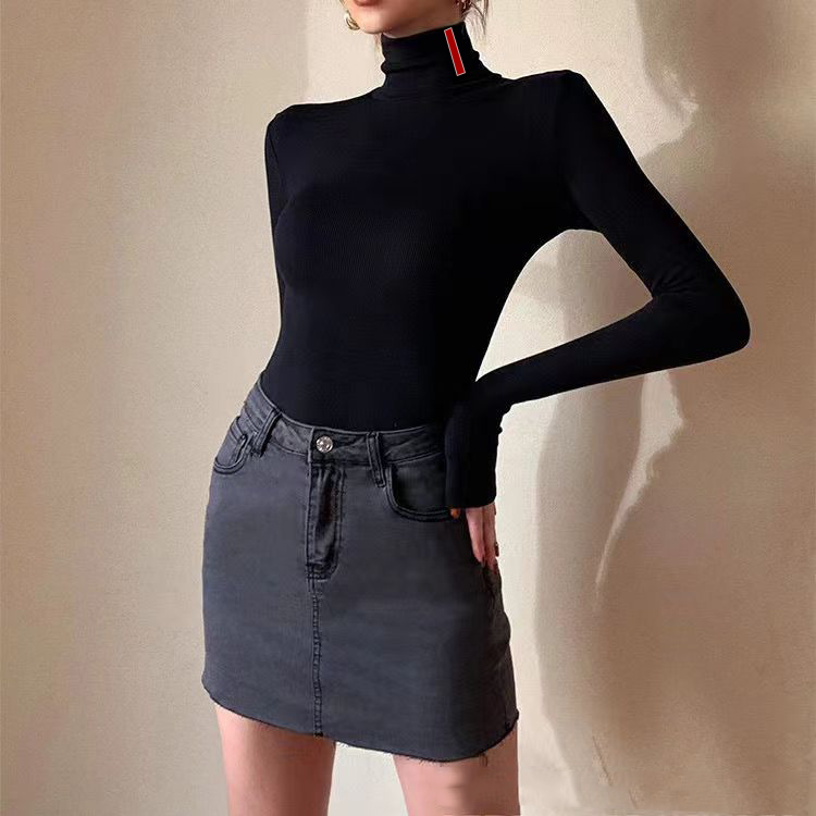 Lady Tops Wool Sweater Knits Shirts Zipper Neck Adjust Red Letter Striped Necks Casual Top, Black2
Lady Tops Wool Sweater Knits Shirts Zipper Neck Adjust Red Letter Striped Necks Casual Top, Black2