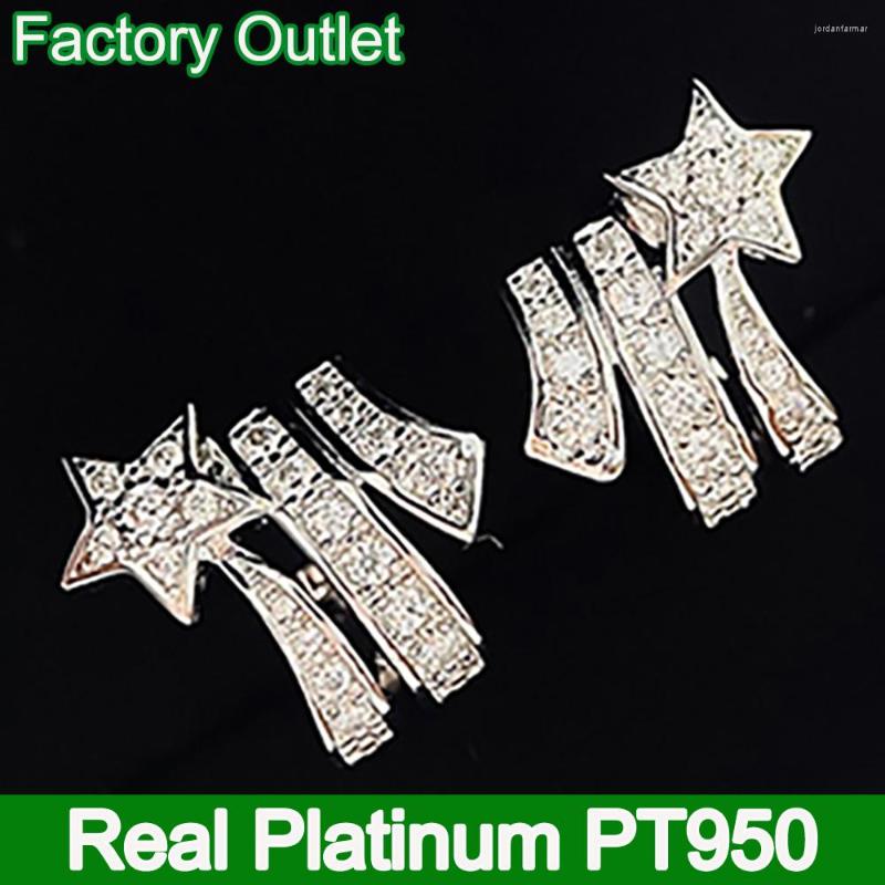 Backs Earrings Real Platinum PT950 Drop Clip Women Star Moissanite Diamond Present Wedding Anniversary Engagement Party Gift
Backs Earrings Real Platinum PT950 Drop Clip Women Star Moissanite Diamond Present Wedding Anniversary Engagement Party Gift