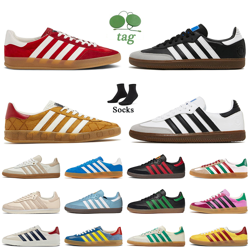 Samba Running Shoes for men women Monogram Gazelles Sports Trainers Red Velvet White Black Vegan Gum Pink Wales Bonner Argentina Gazelles Designer Sneakers, C11 36-45
Samba Running Shoes for men women Monogram Gazelles Sports Trainers Red Velvet White Black Vegan Gum Pink Wales Bonner Argentina Gazelles Designer Sneakers, C11 36-45