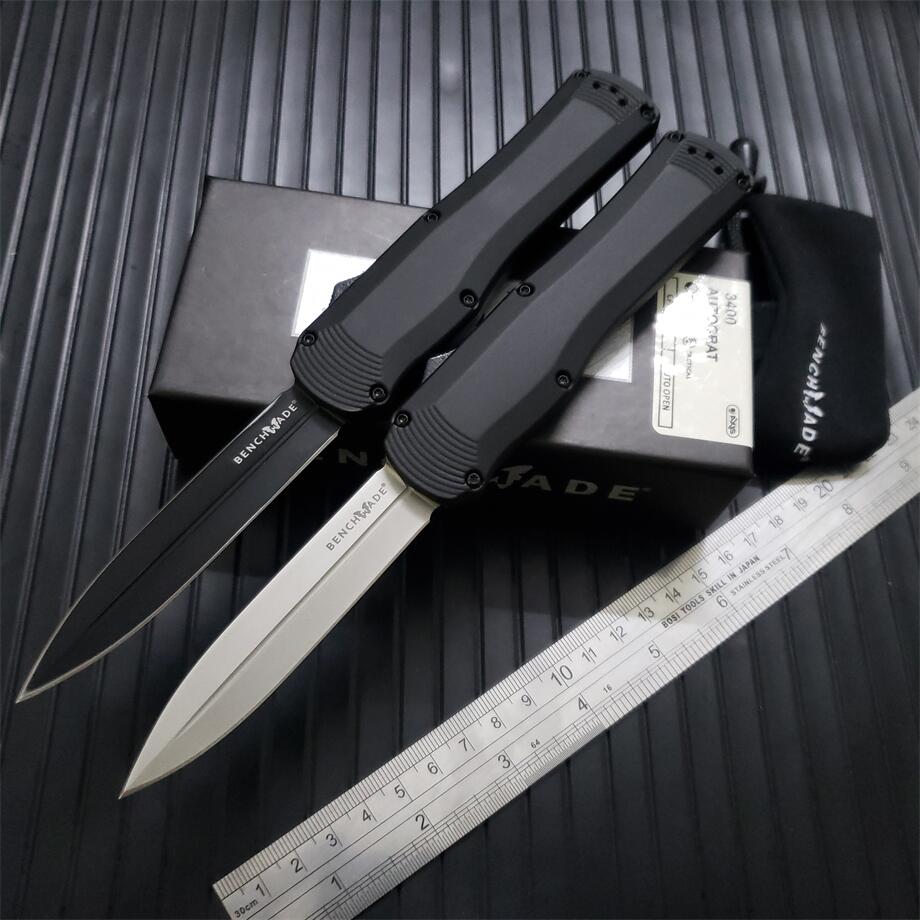 Benchmade 3400/3400BK Autocrat AUTO OTF Knife 3.71" Black S30V Double Blade Black Alumnium Alloy Handles Outdoor Camping Pocket Knives BM42 3300 4300 aUtomatic Tools
Benchmade 3400/3400BK Autocrat AUTO OTF Knife 3.71" Black S30V Double Blade Black Alumnium Alloy Handles Outdoor Camping Pocket Knives BM42 3300 4300 aUtomatic Tools