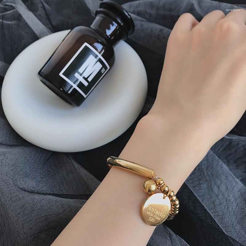 Link Bracelets 2022 Stainless Steel Ball Beads Bracelet For Women Circle Tag Charm Stretch Strand "Fantastic Eternal Lover York"
Link Bracelets 2022 Stainless Steel Ball Beads Bracelet For Women Circle Tag Charm Stretch Strand "Fantastic Eternal Lover York"