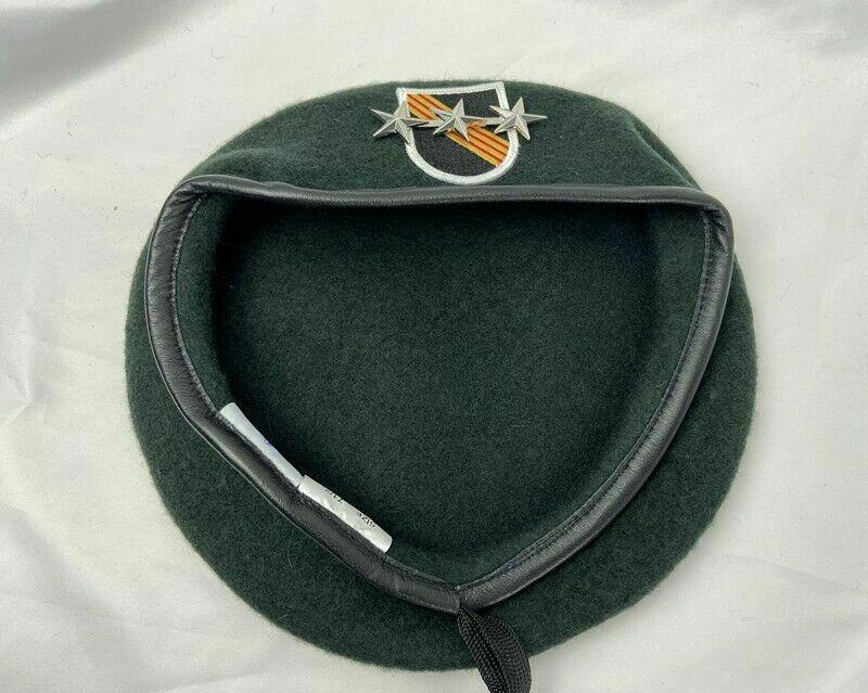 Berets VIETNAM WAR US ARMY 5ST SPECIAL FORCES BERET 3 STAR LIEUTENANT GENERAL CAP Military Store, Picture shown
Berets VIETNAM WAR US ARMY 5ST SPECIAL FORCES BERET 3 STAR LIEUTENANT GENERAL CAP Military Store, Picture shown