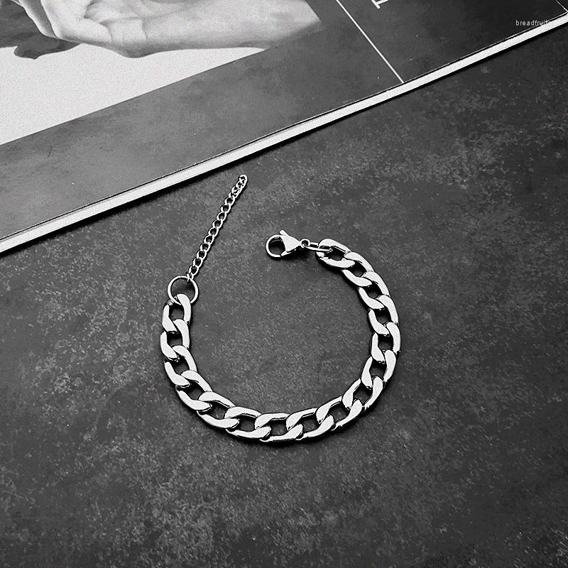 Link Bracelets Metal Titanium Steel Cuba Bracelet Men And Women Hip Hop Niche Design Punk Personality Lovers Hand Accessories
Link Bracelets Metal Titanium Steel Cuba Bracelet Men And Women Hip Hop Niche Design Punk Personality Lovers Hand Accessories