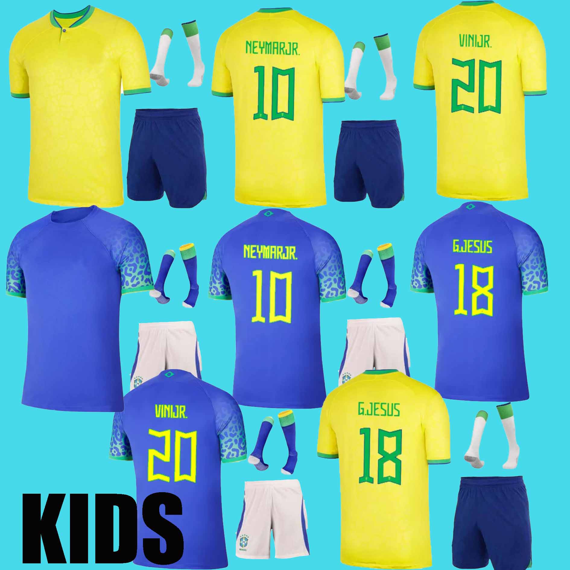 2022 world cup jerseys kids kit 2022 soccer jersey brAzils VINI JR. G.JESUS COUTINHO brasil Camiseta de futbol 2023 PAQUETA football shirt 2, Yellow
2022 world cup jerseys kids kit 2022 soccer jersey brAzils VINI JR. G.JESUS COUTINHO brasil Camiseta de futbol 2023 PAQUETA football shirt 2, Yellow