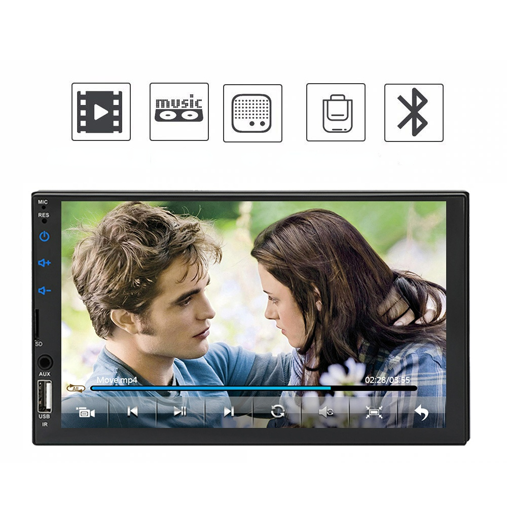 New Ui 2din Car Radio Autoradio Carplay Capactive Screen Full Touch Screen Multimedia Player Rear View Camera Bluetooth FM