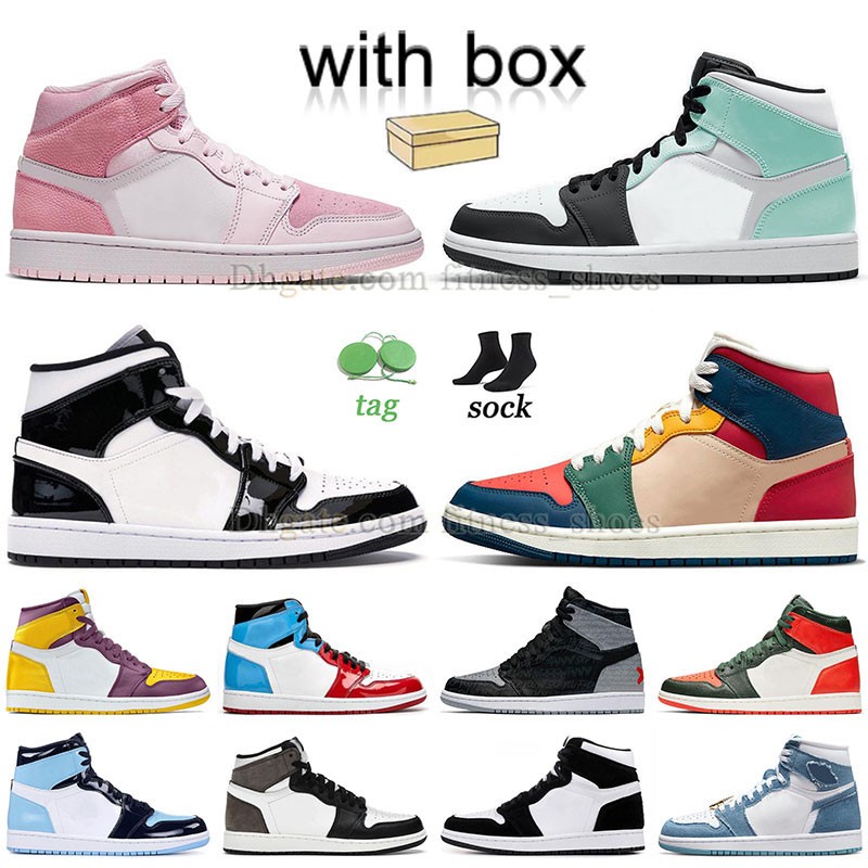 Jumpman Colored 1 1s Basketball Shoes with Box J1 Mid Digital Pink Valentine's Day Womens Sneakers Mens High Og Denim Duth Green Bred Patent J1s Designer Trainers, C07 36-46 cream dark chocolate
Jumpman Colored 1 1s Basketball Shoes with Box J1 Mid Digital Pink Valentine's Day Womens Sneakers Mens High Og Denim Duth Green Bred Patent J1s Designer Trainers, C07 36-46 cream dark chocolate